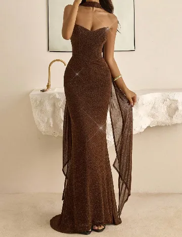Rochie lunga SHEIN, maro