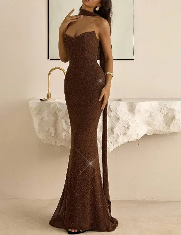 Rochie lunga SHEIN, maro