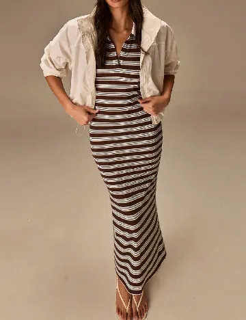 Rochie lunga Athiral, mix culori
