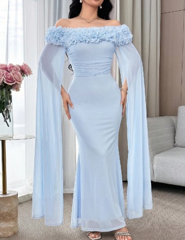Rochie lunga SHEIN, albastru