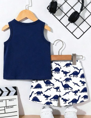 Compleu Shein Kids, bleumarin/alb