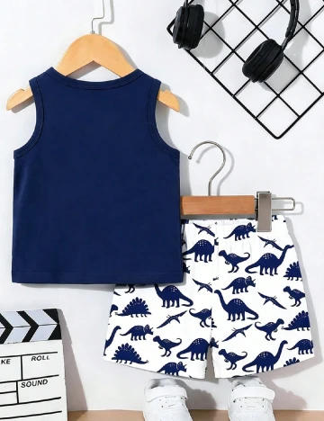Compleu Shein Kids, bleumarin/alb