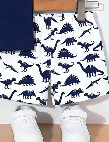 Compleu Shein Kids, bleumarin/alb