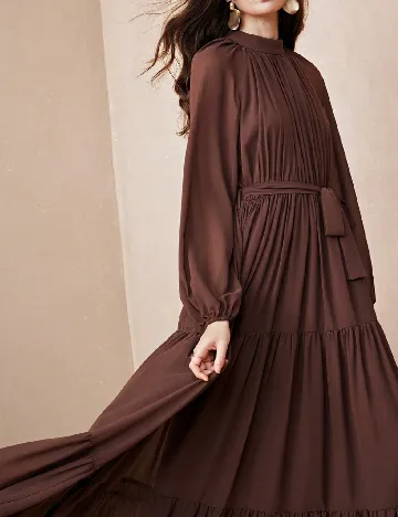 Rochie lunga SHEIN, maro