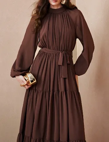 Rochie lunga SHEIN, maro