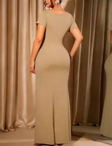 Rochie lunga SHEIN CURVE, maro