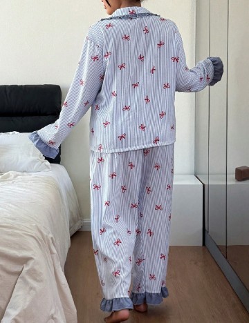 Pijama SHEIN CURVE, albastru