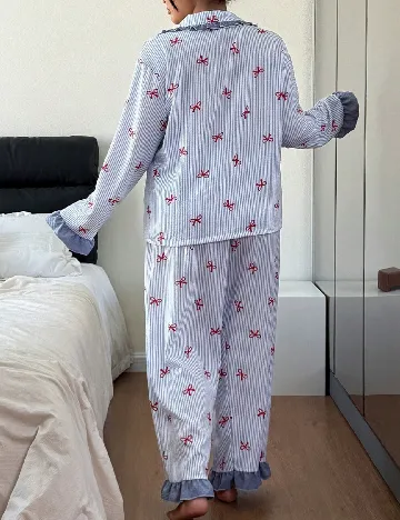 Pijama SHEIN CURVE, albastru