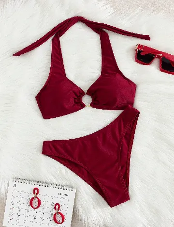 Costum de baie SHEIN, rosu