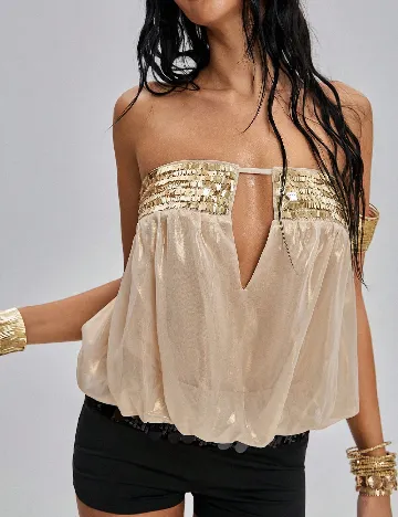 Top SHEIN, crem