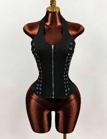 Top SHEIN, negru