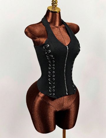 Top SHEIN, negru