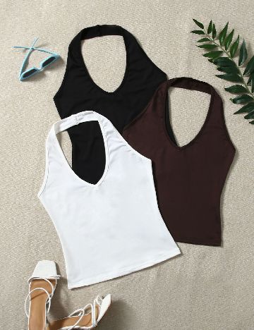 Set topuri 3 bucati SHEIN, mix culori