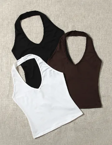 Set topuri 3 bucati SHEIN, mix culori