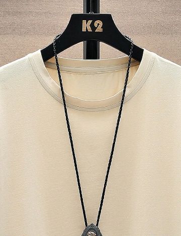 Tricou SHEIN Plus Size Men, bej