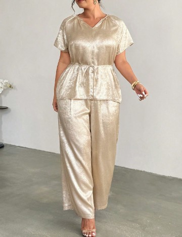 Compleu SHEIN CURVE, auriu