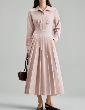 Rochie medie Ontre, roz