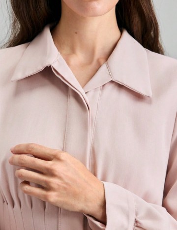 Rochie medie Ontre, roz