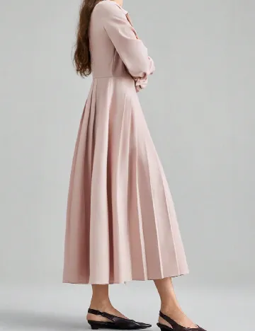 Rochie medie Ontre, roz
