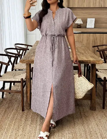 Rochie lunga SHEIN CURVE, gri