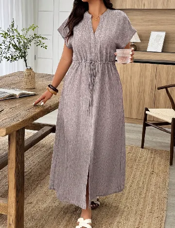 Rochie lunga SHEIN CURVE, gri