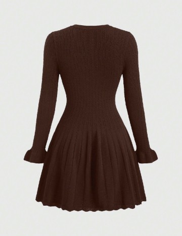 Rochie scurta SHEIN, maro