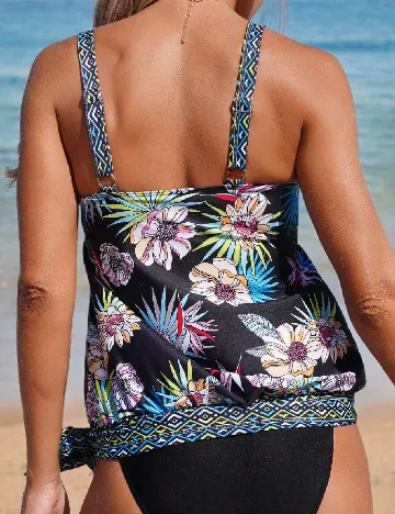 Costum de baie SHEIN, floral print