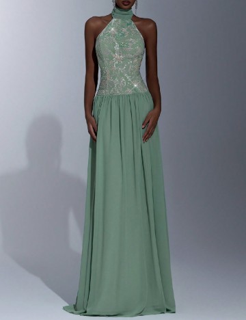Rochie lunga SHEIN, verde