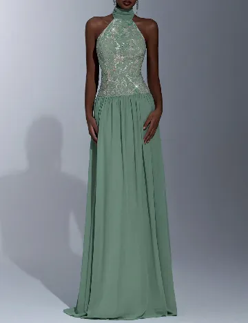 Rochie lunga SHEIN, verde