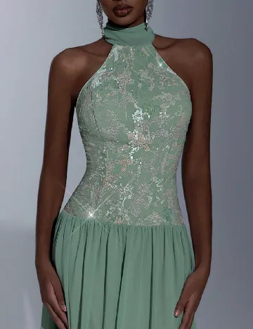 Rochie lunga SHEIN, verde
