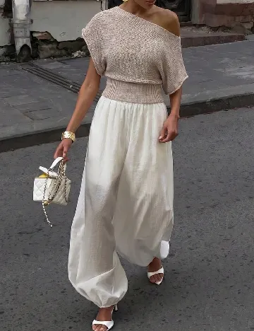 Top SHEIN, crem