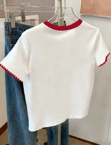 Tricou Shein Kids, alb