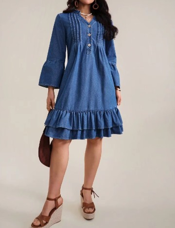 Rochie scurta SHEIN, albastru