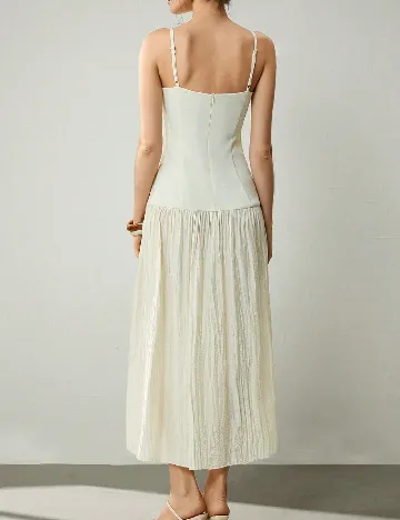 Rochie medie UHLYNE, ecru