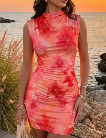 Rochie scurta SHEIN, roz