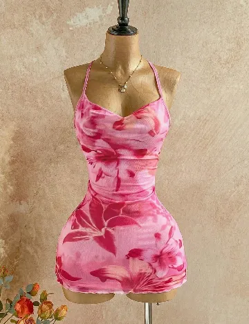 Rochie scurta SHEIN, roz