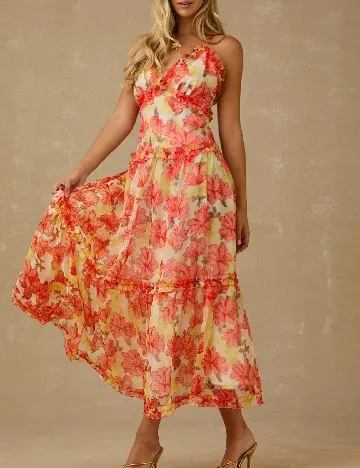 Rochie lunga SHEIN, floral print
