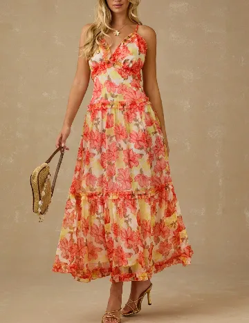 Rochie lunga SHEIN, floral print