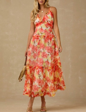 Rochie lunga SHEIN, floral print