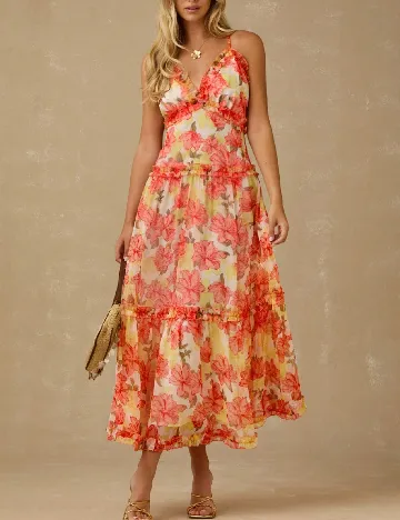 Rochie lunga SHEIN, floral print