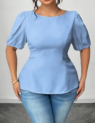 Bluza SHEIN CURVE, albastru