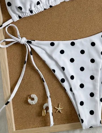 Costum de baie SHEIN, alb