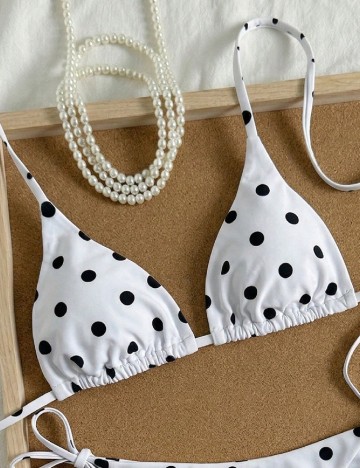 Costum de baie SHEIN, alb