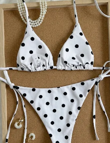 Costum de baie SHEIN, alb