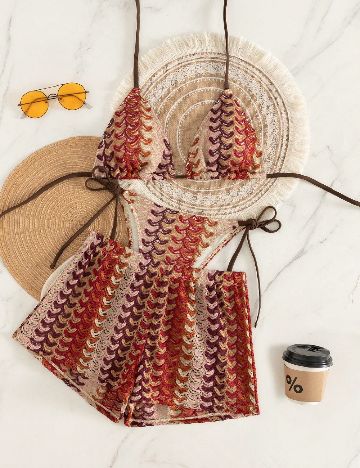 Costum de baie SHEIN, mix culori