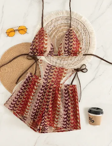 Costum de baie SHEIN, mix culori