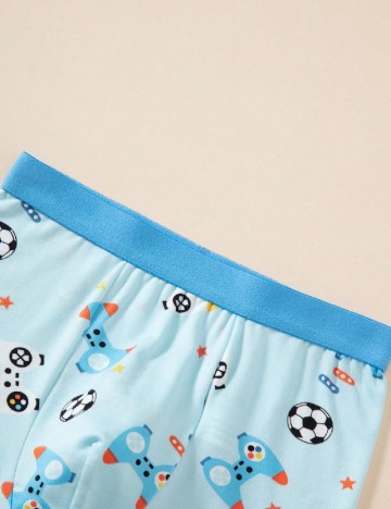 Set Boxeri 4 perechi Shein Kids, mix culori