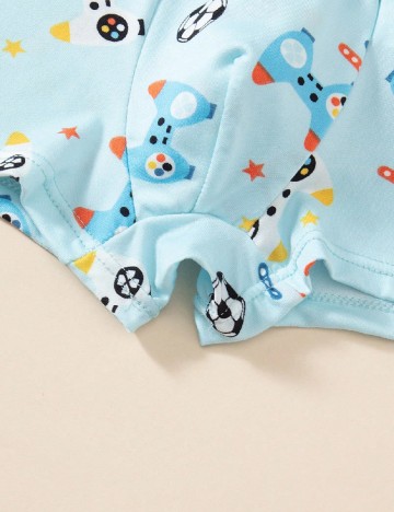 Set Boxeri 4 perechi Shein Kids, mix culori
