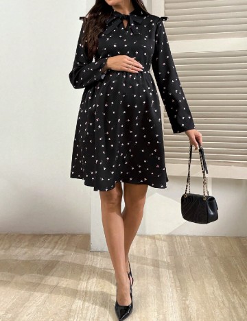 Rochie scurta SHEIN Maternity, negru