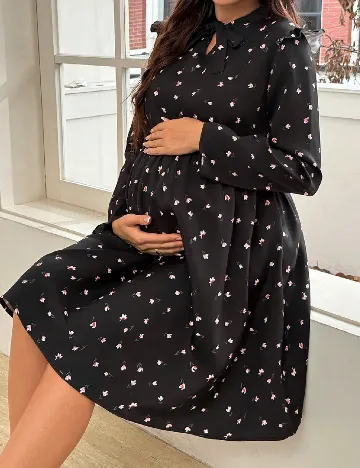 Rochie scurta SHEIN Maternity, negru